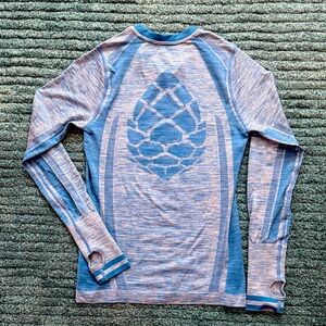 Stio Women's Blue Heathered Shirt